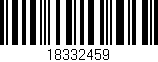 Código de barras (EAN, GTIN, SKU, ISBN): '18332459'