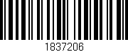 Código de barras (EAN, GTIN, SKU, ISBN): '1837206'