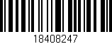 Código de barras (EAN, GTIN, SKU, ISBN): '18408247'