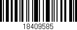 Código de barras (EAN, GTIN, SKU, ISBN): '18409585'