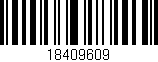 Código de barras (EAN, GTIN, SKU, ISBN): '18409609'