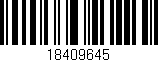 Código de barras (EAN, GTIN, SKU, ISBN): '18409645'