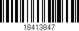 Código de barras (EAN, GTIN, SKU, ISBN): '18413847'