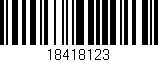 Código de barras (EAN, GTIN, SKU, ISBN): '18418123'