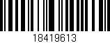 Código de barras (EAN, GTIN, SKU, ISBN): '18419613'