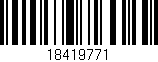 Código de barras (EAN, GTIN, SKU, ISBN): '18419771'