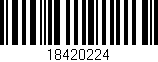 Código de barras (EAN, GTIN, SKU, ISBN): '18420224'