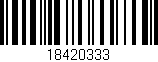 Código de barras (EAN, GTIN, SKU, ISBN): '18420333'