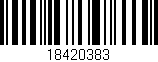 Código de barras (EAN, GTIN, SKU, ISBN): '18420383'