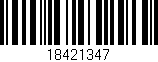 Código de barras (EAN, GTIN, SKU, ISBN): '18421347'