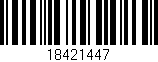 Código de barras (EAN, GTIN, SKU, ISBN): '18421447'