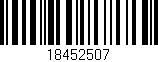 Código de barras (EAN, GTIN, SKU, ISBN): '18452507'