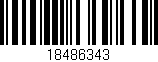 Código de barras (EAN, GTIN, SKU, ISBN): '18486343'