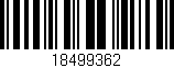 Código de barras (EAN, GTIN, SKU, ISBN): '18499362'