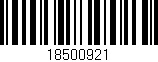 Código de barras (EAN, GTIN, SKU, ISBN): '18500921'