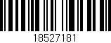 Código de barras (EAN, GTIN, SKU, ISBN): '18527181'