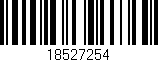 Código de barras (EAN, GTIN, SKU, ISBN): '18527254'