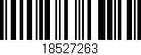 Código de barras (EAN, GTIN, SKU, ISBN): '18527263'