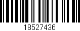 Código de barras (EAN, GTIN, SKU, ISBN): '18527436'