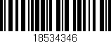 Código de barras (EAN, GTIN, SKU, ISBN): '18534346'