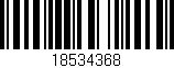 Código de barras (EAN, GTIN, SKU, ISBN): '18534368'