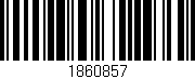 Código de barras (EAN, GTIN, SKU, ISBN): '1860857'