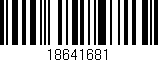 Código de barras (EAN, GTIN, SKU, ISBN): '18641681'