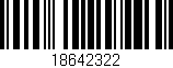 Código de barras (EAN, GTIN, SKU, ISBN): '18642322'