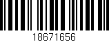 Código de barras (EAN, GTIN, SKU, ISBN): '18671656'