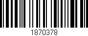 Código de barras (EAN, GTIN, SKU, ISBN): '1870378'