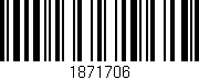 Código de barras (EAN, GTIN, SKU, ISBN): '1871706'