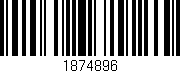 Código de barras (EAN, GTIN, SKU, ISBN): '1874896'