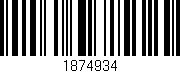 Código de barras (EAN, GTIN, SKU, ISBN): '1874934'