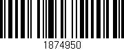 Código de barras (EAN, GTIN, SKU, ISBN): '1874950'