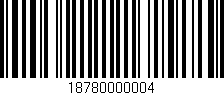 Código de barras (EAN, GTIN, SKU, ISBN): '18780000004'