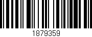 Código de barras (EAN, GTIN, SKU, ISBN): '1879359'