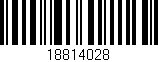 Código de barras (EAN, GTIN, SKU, ISBN): '18814028'
