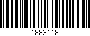 Código de barras (EAN, GTIN, SKU, ISBN): '1883118'