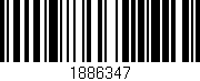 Código de barras (EAN, GTIN, SKU, ISBN): '1886347'