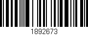 Código de barras (EAN, GTIN, SKU, ISBN): '1892673'