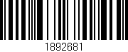 Código de barras (EAN, GTIN, SKU, ISBN): '1892681'