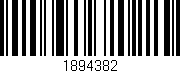 Código de barras (EAN, GTIN, SKU, ISBN): '1894382'