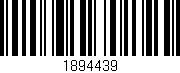 Código de barras (EAN, GTIN, SKU, ISBN): '1894439'