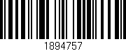 Código de barras (EAN, GTIN, SKU, ISBN): '1894757'