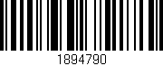Código de barras (EAN, GTIN, SKU, ISBN): '1894790'