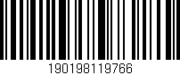 Código de barras (EAN, GTIN, SKU, ISBN): '190198119766'