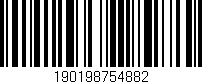 Código de barras (EAN, GTIN, SKU, ISBN): '190198754882'