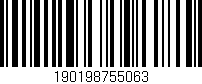 Código de barras (EAN, GTIN, SKU, ISBN): '190198755063'