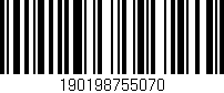 Código de barras (EAN, GTIN, SKU, ISBN): '190198755070'
