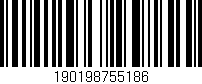 Código de barras (EAN, GTIN, SKU, ISBN): '190198755186'